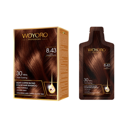 Milde van de het Haarkleur van de Installatieformule de Shampoo Lage Ammoniak/Haarverfshampoo